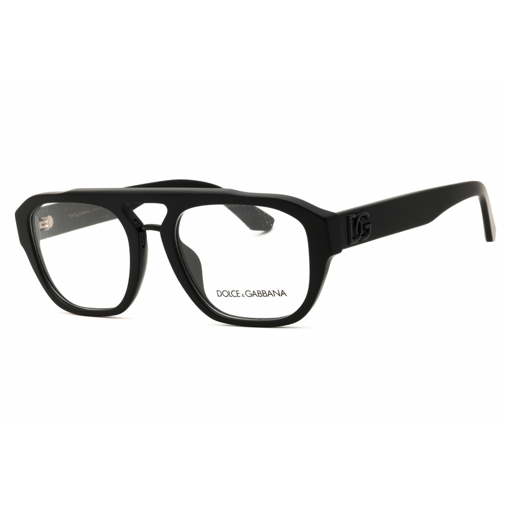 Dolce & Gabbana DG3415 Eyeglasses Matte Black Acetate Rectangle